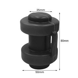 End caps for trampoline, post caps for the net poles of the trampoline, trampoline end caps, end caps, post caps, end caps, safety net spare parts, trampoline spare parts, diameter 25 mm, pack of 8