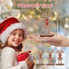 Povxlum 15Pcs Christmas Freestanding The Red Nosed Reindeer Place Settings