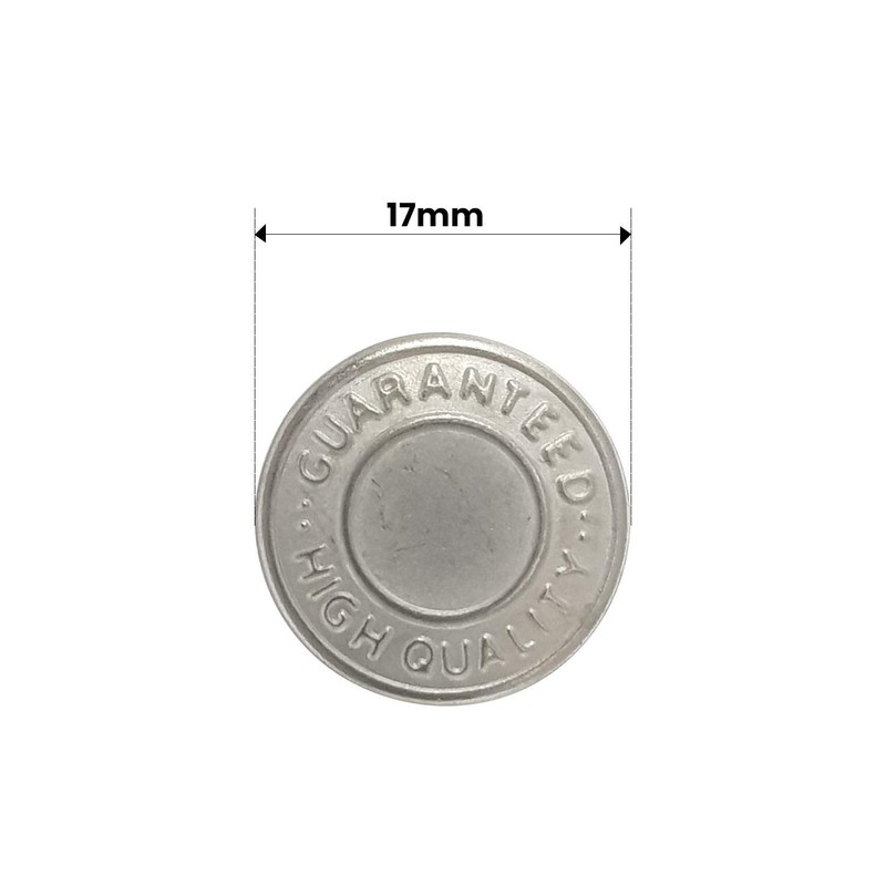 Trimming Shop 17mm Brass Replacement Jeans Buttons Fastener with Back