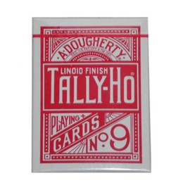 US Playing Card Co. Set von 54 Karten Tally-HO Fan (Red Back)