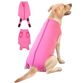 Caslfuca Dog Surgery Recovery Suit - After Spay, Abdominal Wounds Post Surgical Recovery, Anti Licking Breathable Dog Onesies for Small, Medium & Large Pet, Alternative Bandages Cone E-Collar
