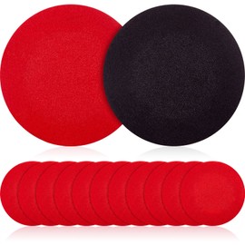 Maitys 12 Pieces Bowling Sanding Pads Bowling Ball Spinner Bowling Ball Sanding Sand Pads Resurfacing Polishing Cleaning Kit (Red and Tea Color,12 Different Grits)