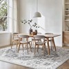 GENIMO 60x120cm Grey Vintage Boho Rug - Non-Slip Washable Polyester