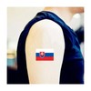 Womaha 30 Sheets Temporary Slovakia Flag Tattoos for Kids Adults