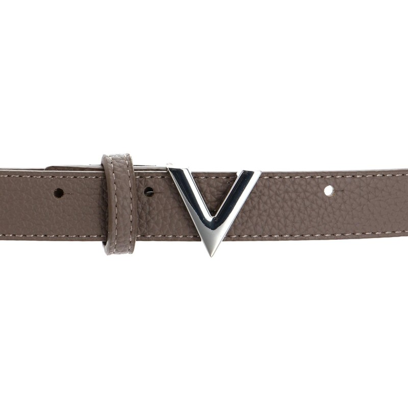 VALENTINO Round Women's Belt W110 Taupe - Can be Shortened,