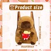 PyrrlicToy Capybara Plüsch Rucksack, Capybara Kinder Rucksack, Capybara Kuscheltier Plüschtier