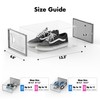 Foluck Shoe Storage Box, 15 Pack Clear Plastic Stackable Shoe