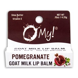 O My! Goat Milk Lip Balm - Single Pack | Shea Butter and Vitamin E | Free of Parabens & More | Handcrafted in USA