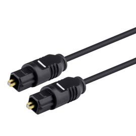 Bargaincell Optical Toslink Male to Male Fiber Digital Audio Optic Interface Gold Plated Cable - 3ft / 1 M