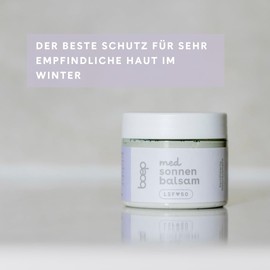 boep med Sun Balm PETA Vegan Award Beauty 2025 Winner "Best Vegan Sun Care" Mineral Sun Cream with Zinc Oxide Filter SPF 50 for Very Sensitive Skin and Neurodermatitis (50 ml)