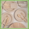 Ibambo Bamboo Disposable Paper Plates - Compostable Plate, PFAS Free