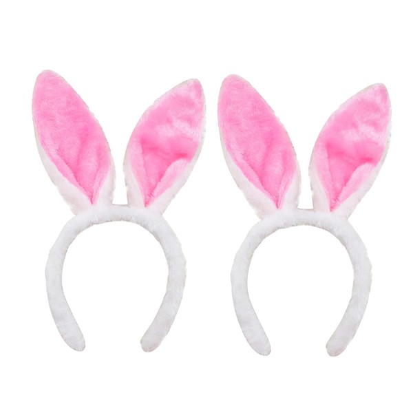 HFMYGS Pack of 2 Rabbit Ears Headband, Rabbit Ears Costume,
