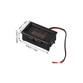 Gadpiparty 2pcs Digital Battery Voltage Meter 12 72V Battery Capacity Gauge Tool Voltage Measuring Tool for Car and Household Batteries Battery Tester with Display