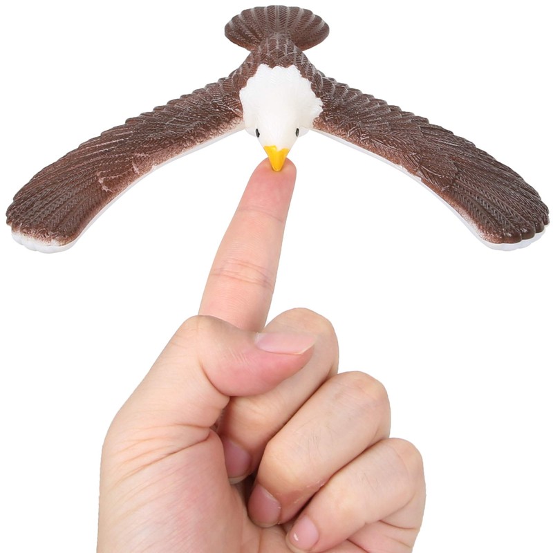 PROLOSO 2 Pcs Balancing Bird Balance Eagle Wingspan with Pyramid