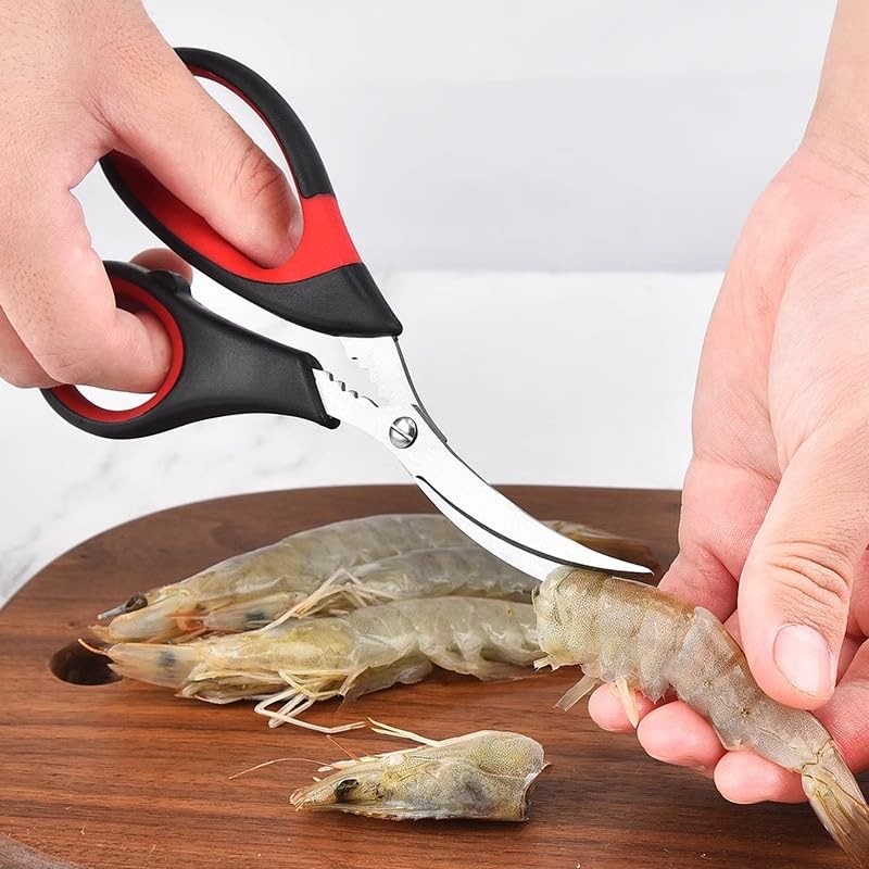 Nantucket Stainless Steel Seafood Scissors and Cracker For Lobsters, Crab,