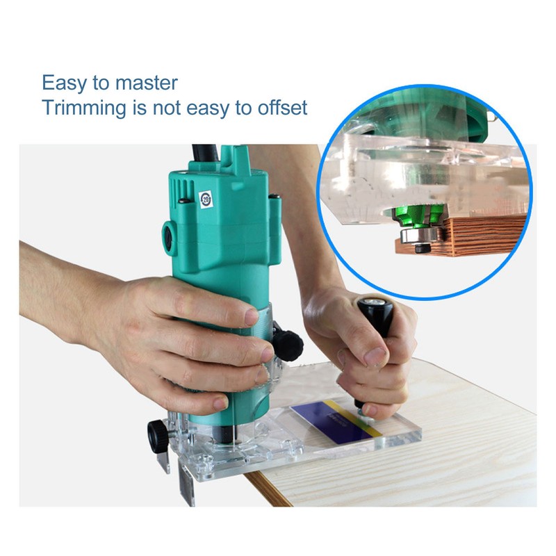 Woodworking Trimmer Router Base Plastic Transparent Standard Professional Woodworking Trimmer