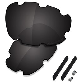 Saucer Premium Replacement Lenses for Oakley Split Jacket Vented OO9099 Sunglasses, High Defense - Carbon Black Polarised