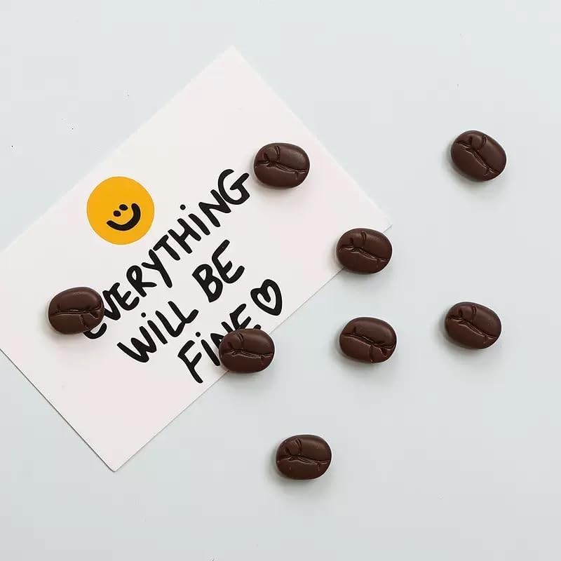 20pcs Strong Magnetic Coffee Bean Shaped Fridge Magnet Set -
