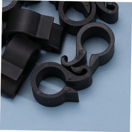 Totority 50Pcs Garden Hose Fastening Clips Durable Pe Pipe Hooks for Drip Irrigation System Black Tube Hooks Included Lightweight for Hanging Fruit Trees and Watering