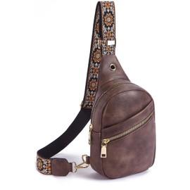 Telena Sling Bag for Women Crossbody Fanny Packs for Women Fashion Waist Bag with Adjustable Strap