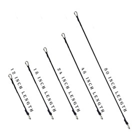 Bungee Cords Elastic Straps with Hooks Lightweight Duty Bungee Cord (18" X 4 + 24" X 4 Packs, Black)