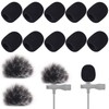 Professional Lapel Headset Windscreen Foam Cover Set, Compatible with Mini
