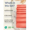 Extra Deep Split King Sheet Set - 7 Piece Breathable