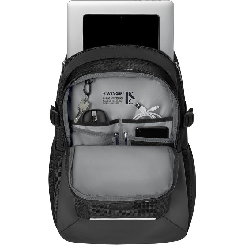 Wenger, XE Ryde, 16'' Laptop Backpack with Tablet Pocket, Black,