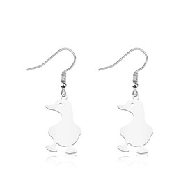 WUSUANED Cute Duck Pendant Earrings Ducks Lovers Gifts Friendship Gifts Ducks Loss Memorial Jewelry Duck Owner Gift