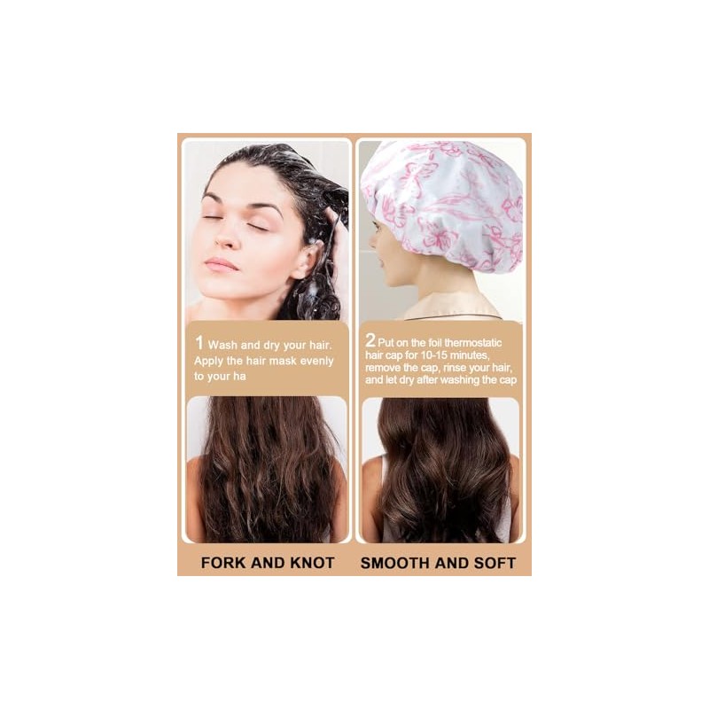 Yizijizi Gorros Térmicos Acondicionamiento Profundo Aluminio Uso Doméstico Peluquerías Teñir