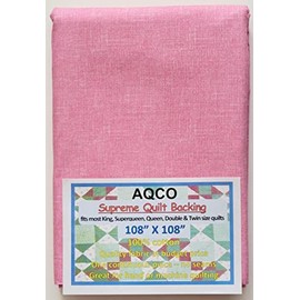 Supreme Quilt Backing, King, Seamless, from AQCO, Blender Light Pink, 108"x108"