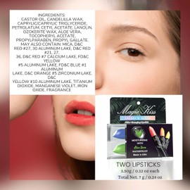 Magic Kiss- Juego de pintalabios mate que cambia de color, humectante labial nutritivo de larga duración, temperatura de color mágica
