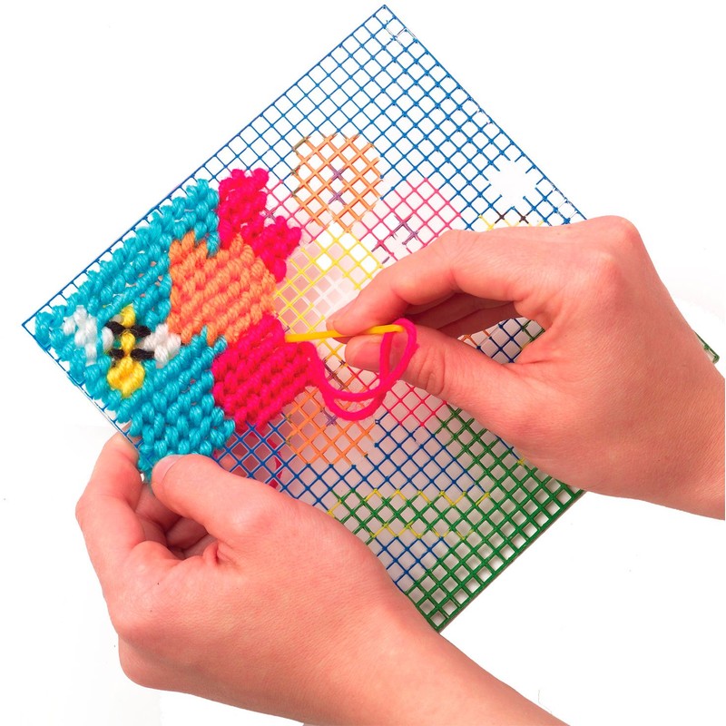 Alex Craft Simply Needlepoint Flower Kids Art and Craft Activity,