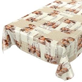 ANRO Oilcloth Tablecloth Wax Tablecloth Coffee Espresso