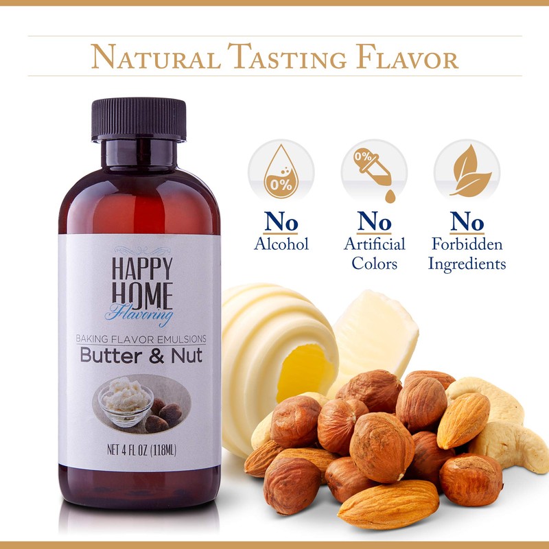 Happy Home Flavoring Imitation Butter & Nut Baking Flavor Emulsion
