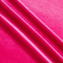 Stretch Velvet Fuschia, Fabric by the Yard