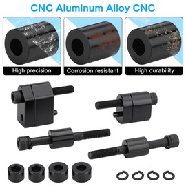 RIDLOG 1 inch & 1.5 inch Driver Floorboard Extensions Floorboard Spacer Extenders Kit Fit for Harley Touring Street Glide Road Glide Electra Glide Road King 2009-2023 FL Trikes 2009-2013 (Black)