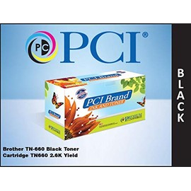 PCI Brand Compatible Toner Cartridge Replacement for Brother TN-660 Black Toner Cartridge TN660 2.6K Yield