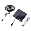 20W Solar Panel Fan Portable Solar Panel Powered USB Fan