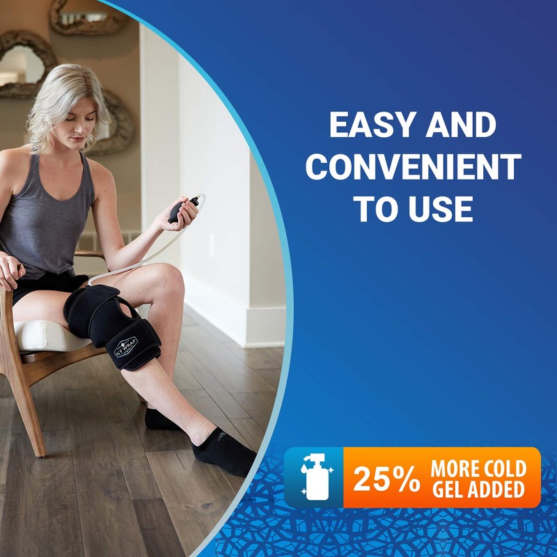 Cold Pack Compression Wrap for Knee by Icy Wrap -