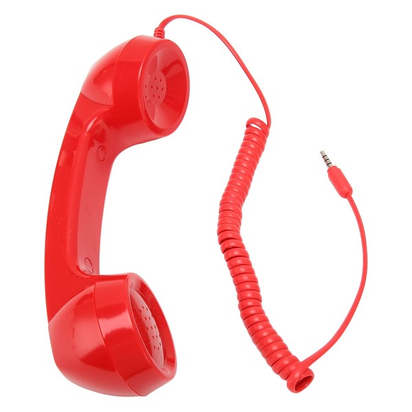 Retro Phone Handset, Vintage Retro 3.5Mm Telephone Handset Cell Phone