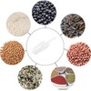4.5 Inch Clear Plastic Multi-Purpose Scoops, Ice Scoop for Weddings,