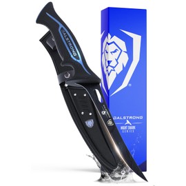 Dalstrong Fillet Knife-Night Shark Series 7”-High Carbon Steel-Titanium Coated Blade-Sharp Kitchen Knife & Outdoors-Polypropylene Handle-w/Sheath-NSF Certified