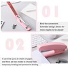 KAAKOW Pink Desk Organizers and Accessories Office Supplies Set Stapler,