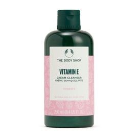 The Body Shop Vitamin E Cream Cleanser (1x 250ml), Cream Cleanser for Face, Hydrating Cleanser & Makeup Remover for Dry Skin, Dermatologically Tested