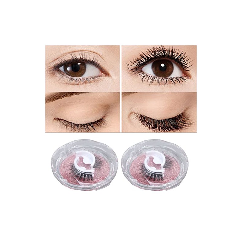 Pestañas Postizas, 2 Pares De Pestañas Autoadhesivas Reutilizables Para Mujer,
