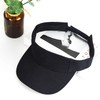 Rbenxia 5 Pieces of Black Adjustable Sport Visors Sun Visor
