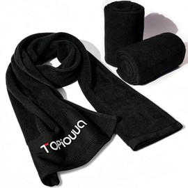 Ultimate - Juego de toallas deportivas unisex (paquete de 2) – Toallas de gimnasio para el sudor, multifuncionales, esenciales para yoga y profesionales, 100% algodón de calidad premium