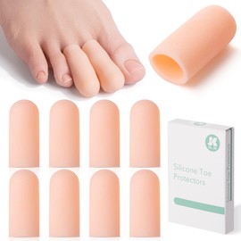 ToePal- Gel Toe Separators & Toe Spreader, 4 Pieces of DR JK ToePals to Fight Bunion, Hammer Toes, Claw Toes, Crooked Toes and More!
