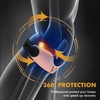 JHVW Silicone Patellar Tendon Support Strap 2-Pack, Knee Brace for
